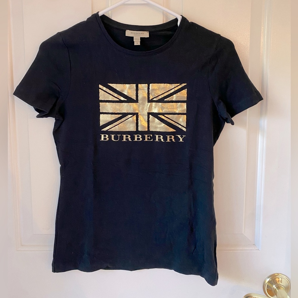 Burberry Stretch Short Sleeve Shirt with Logo